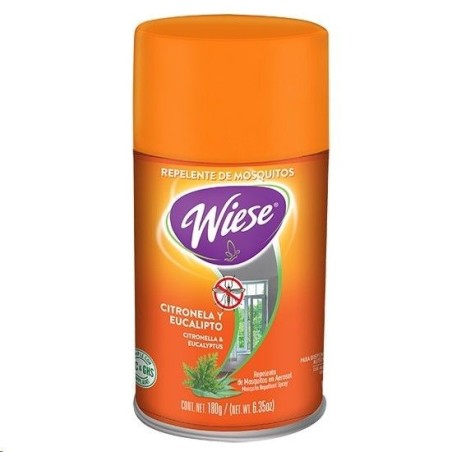 Repelente en Aerosol WIESE® Citronela y Eucalipto 180 Gr.