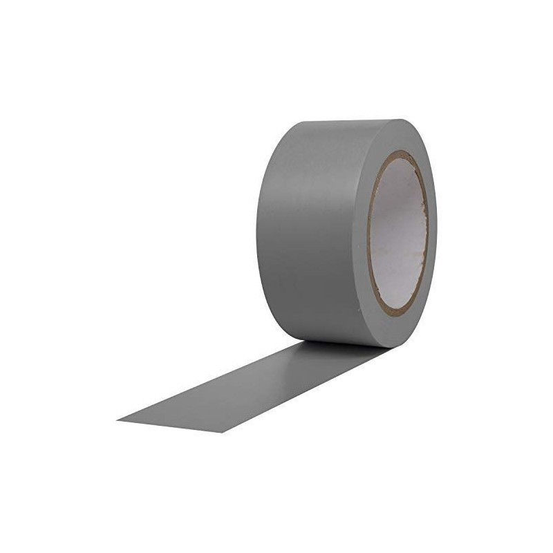 Cinta Vinílica para Marcar Pisos de 2" x 36 Yardas (50mm x 33 Mts), Gris