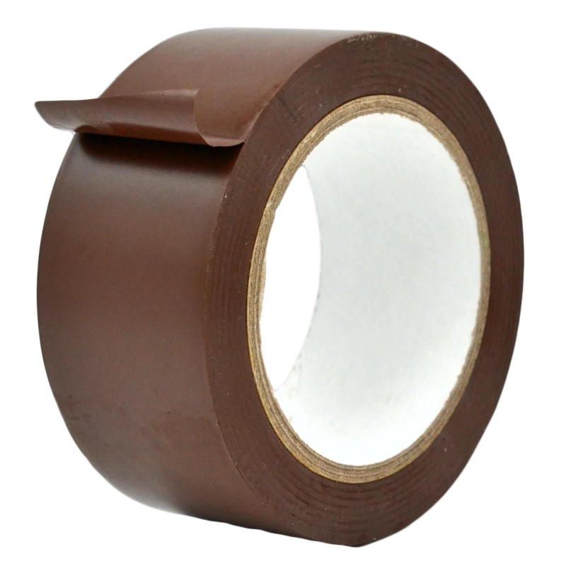 Cinta Vinílica para Marcar Pisos de 2" x 36 Yardas (5.08 cm x 33 Mts), Café
