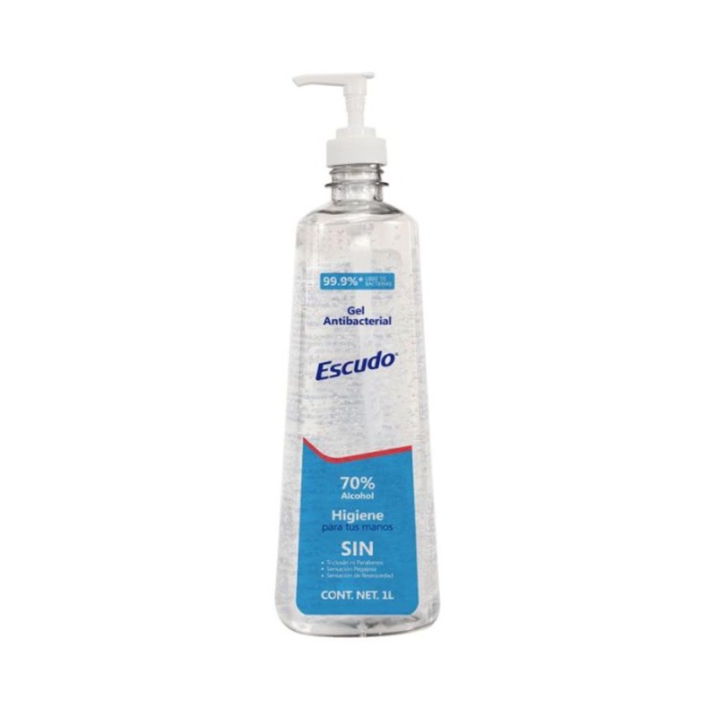 Gel Sanitizante para Manos Escudo® con pompa despachadora  1LT
