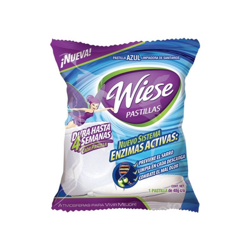 Pastilla Azul para Inodoros WIESE® 1 pastilla de 48 gr.