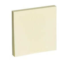 Notas Adhesivas 3'' X 3'' (7.62 X 7.60 Cm), Universal, Color Amarillo, Paq/18 con 100 c/u