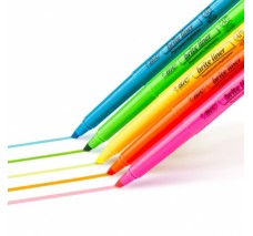 Resaltadores Bic Brite Liner, Estilo Bolsillo, Punta Biselada, Colores Surtidos, Caja/12
