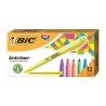 Resaltadores Bic Brite Liner, Estilo Bolsillo, Punta Biselada, Colores Surtidos, Caja/12