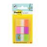 Banderitas Adhesivas Post-It® 1" x 1 7/10", Colores Variados, Paquete/60