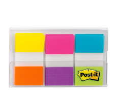 Banderitas Adhesivas Post-It® 1" x 1 7/10", Colores Variados, Paquete/60