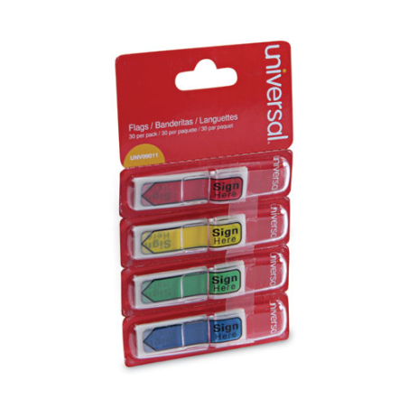 Banderitas Adhesivas Universal con Nota, Colores Variados, Paquete/30