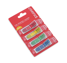 Banderitas Adhesivas Universal con Nota, Colores Variados, Paquete/30
