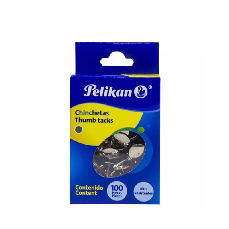 Chinchetas Niqueladas, Pelikan, Caja/100