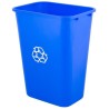 Papelera para Basura 38 Litros (13 Galones) Azul con Símbolos de Recyclaje