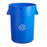 Contenedor Redondo para Basura de 32 Galones, Azul RECICLAJE