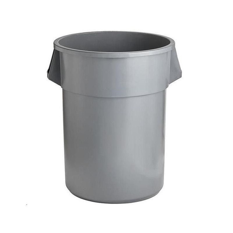 Contenedor Redondo para Basura Gris de 55 Galones (208 Lt)