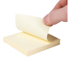 Bloque de Notas Amarillas 3" x 3" Bloque con 100 hojas.