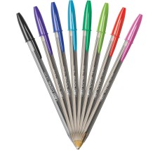 Bolígrafos Punto Mediano 1.6 mm, Bic® Cristal  Xtra Bold, Colores Surtidos, Paq/24