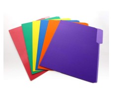 Folder para archivo Bazic, Tamaño Carta, 1/3 Pestaña Superior, Colores variados, Paquete/6