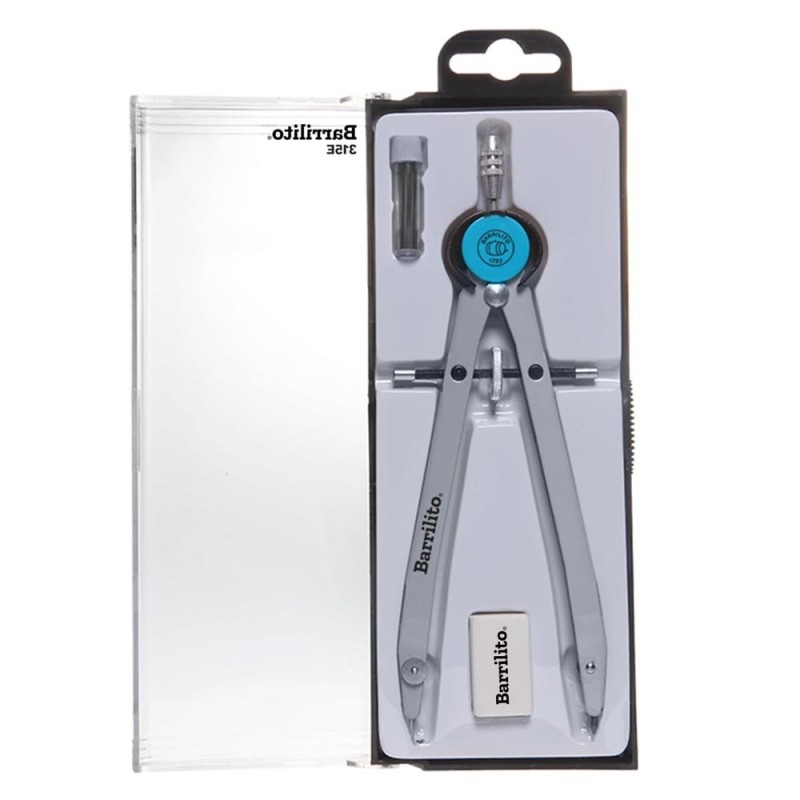 Compás de Plástico, de Precisión con Brazo Largo, Barrilito