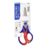 Tijeras de cero Inoxidable de 8'', Mango Recto de Agarre Suve, Azul/Rojo