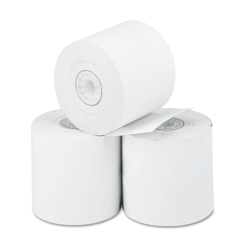 Rollos de Papel Térmico para Impresión Directa Iconex, 2,25" X 165 , Blanco, Paquete/3
