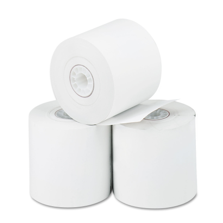 Rollos de Papel Térmico para Impresión Directa Iconex, 2,25" X 165 , Blanco, Paquete/3