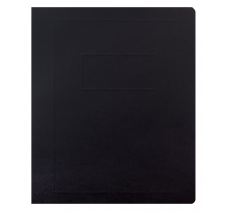 Folder con Broche Metálico, Tamaño Carta, Negro, Paquete/4