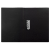Folder con Broche Metálico, Tamaño Carta, Negro, Paquete/4