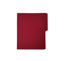 Folder de Archivo Tamaño Carta Rojo Diem, con Pestaña Lateral, Paquete/25