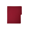 Folder de Archivo Tamaño Carta Rojo Diem, con Pestaña Lateral, Paquete/25