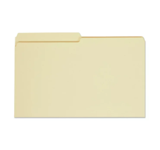 Folder Tamaño Oficio Manila Universal, Con Pestaña Superior 1/2, Caja/100