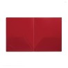 Folder De Plástico Con Dos Apartados, Tamaño Carta, Rojo, Paquete/10