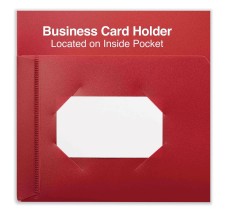 Folder De Plástico Con Dos Apartados, Tamaño Carta, Rojo, Paquete/10