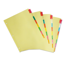 Separadores De Pestañas Insertables Universal, Multicolor, Set/8