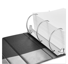 Carpeta De 5'' Universal, Arillo En D, Capacidad 950 Hojas, Negra