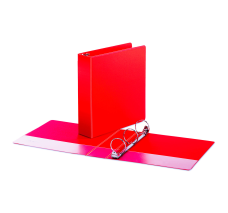 Carpeta de Anillas Redondas de 2'' Universal, Capacidad de 375 Hojas, 11'' X 8.5'', Roja