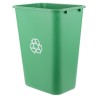 Papelera para Basura 38 Litros (13 Galones) Verde con Símbolos de Recyclaje