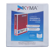 Carpeta Blanca de 2'' Kyma, Arillo en D