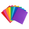 Folders de Plástico Resistente 8.5'' X 11'', Tres Orificios, Colores Variados, Paquete/8