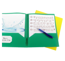 Folders de Plástico Resistente 8.5'' X 11'', Tres Orificios, Colores Variados, Paquete/8