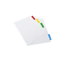 Separadores De Pestañas Insertables Wilson Jones, Multicolor, Set/5