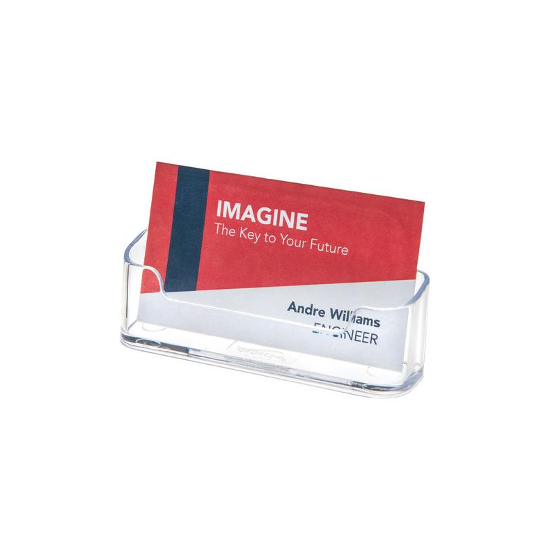 Tarjetero de Acrílico Transparente para Escritorio