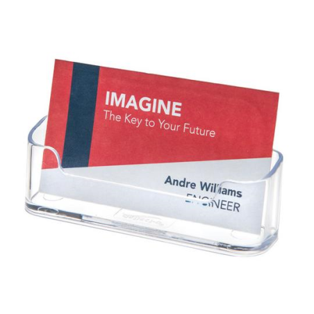 Tarjetero de Acrílico Transparente para Escritorio