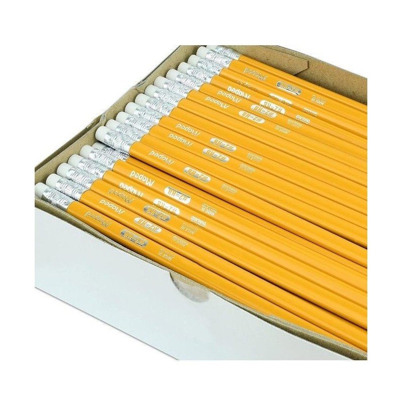 Lápiz de Grafito Triangular No.2, Maped Essentials, Caja/144