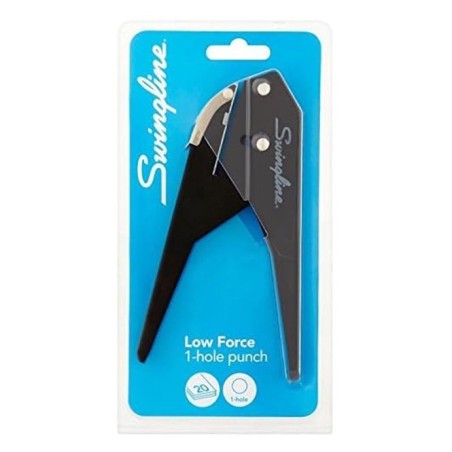 Perforadora Manual De1 Orificio Swingline, Capacidad Para 20 Hojas, Negra