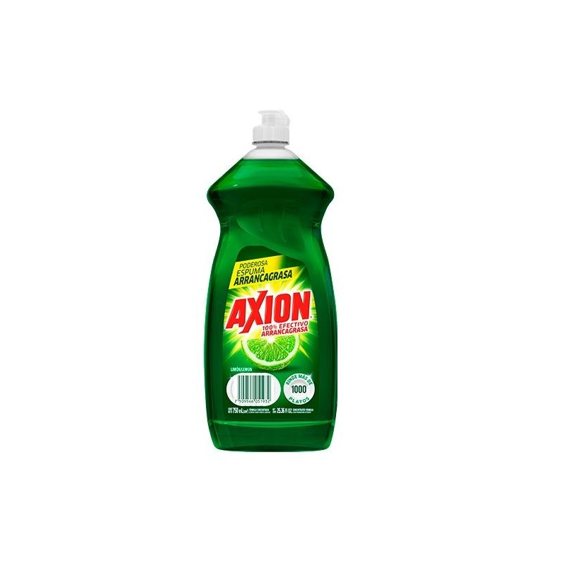 Jabón Lavatraste Líquido AXION® Limón 750 Ml. 