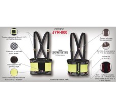 Faja Soporte Sacrolumbar de Malla y Banda de Alta Visibilidad