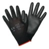 Guante Negro con Palma de Poliuretano, Par