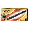 Bolígrafo Retráctil Gel, Punto Grueso 1.6 mm, Bic® Glide Bold Velocity, Tinta Negra, Caja/12