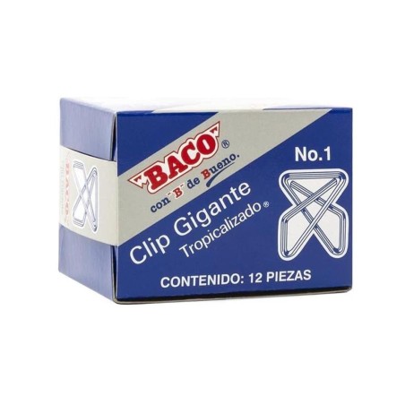 Clip Gigante Tropicalizado, No. 1 Baco, Caja/12