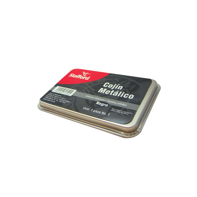 Cojín para Sellos No.1, Metálico, Sin Tinta, Stafford