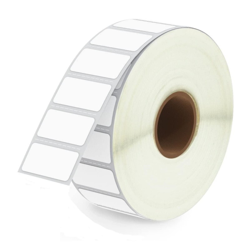 Etiquetas de Escritorio Térmicas Directas Blancas 1" x 0.5"  Rollo c/2,430