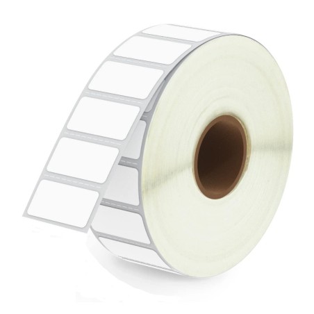 Etiquetas de Escritorio Térmicas Directas Blancas 1" x 0.5"  Rollo c/2,430